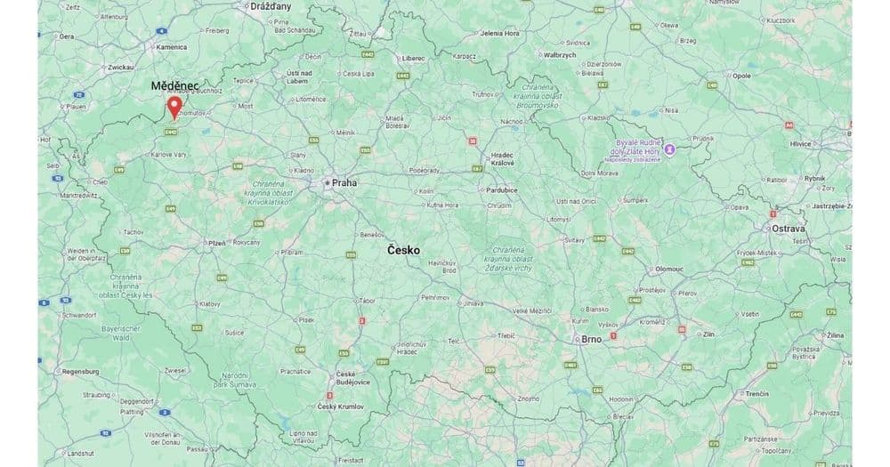 Měděnec, zdroj: maps.google.com